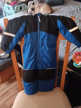 Swiss Tech Blue and Black Kids Puffer Snow Suit